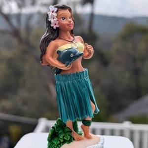 Dashboard Hula Doll, Aloha Gift, Van Life, Hawaiian Girl, New Car, Dashboard Decor,  Hula Doll, Hula Girl, Hawaiian Cake Topper