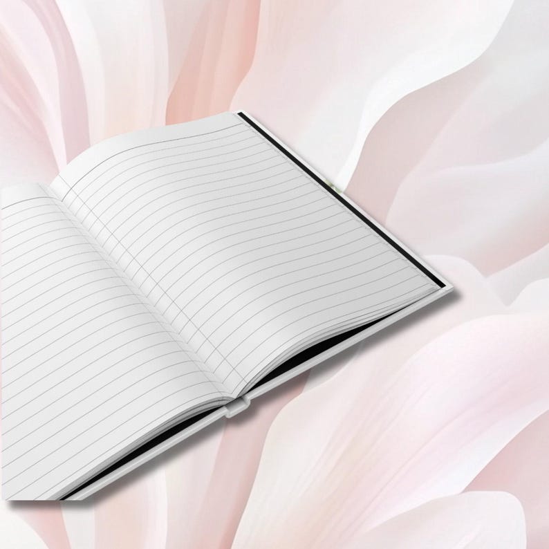Hawaiian Flower Lei Journal, Soft Pink Floral Hardcover Notebook, 150 Lined Pages, Tropical Gift for Her immagine 7