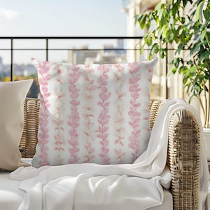 Hawaiian Flower Lei- Plumeria Cushion Covers, Throw Cushion- Decorative Pillow- Home Decor, Housewarming Gift Idea, Coastal Decor