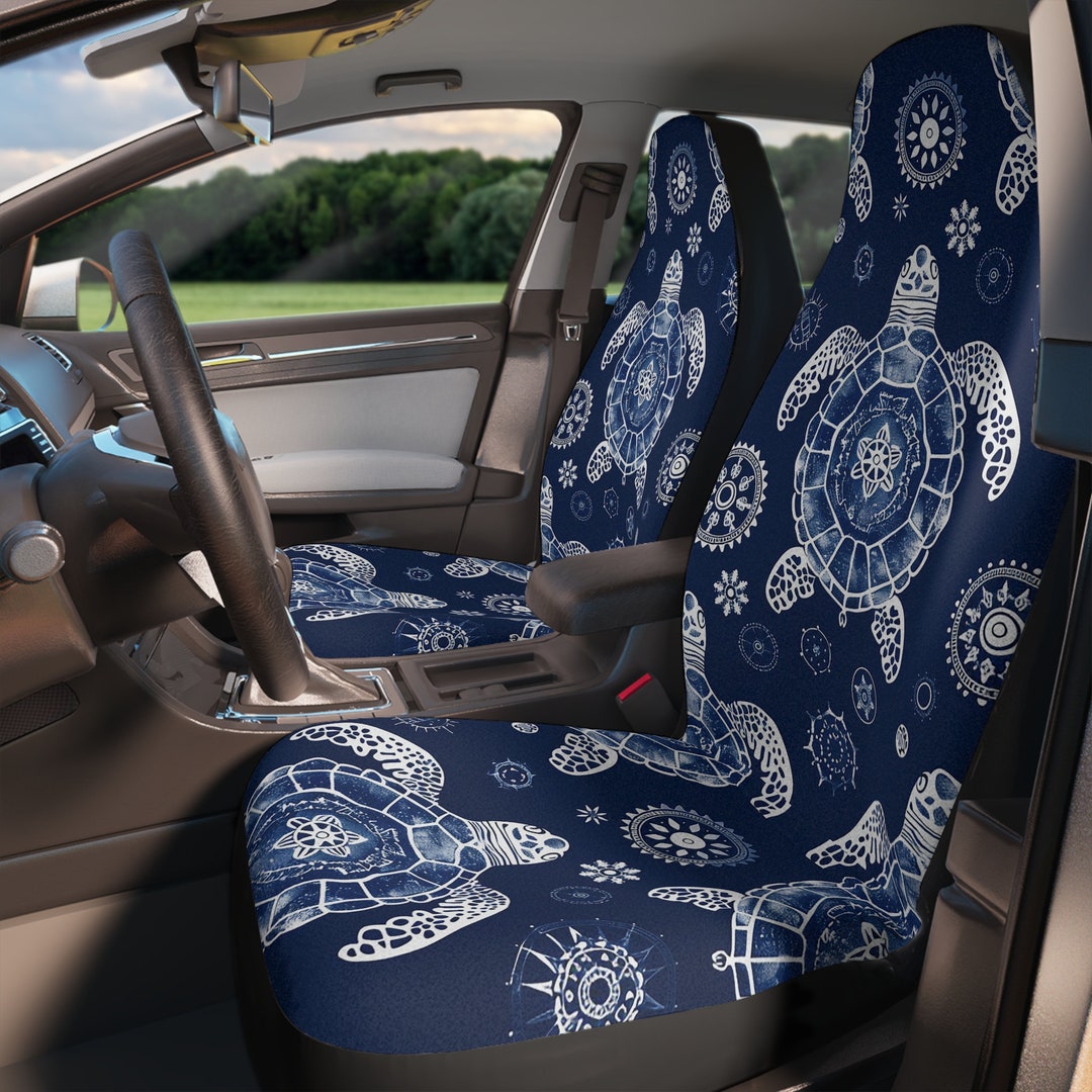 Purple Neon Pineapple Hawaiian Print Pet Car Seat Cover main image 1