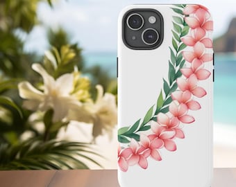 Telefoonhoesje Hawaiian Flower - Pink Plumeria Lei Design