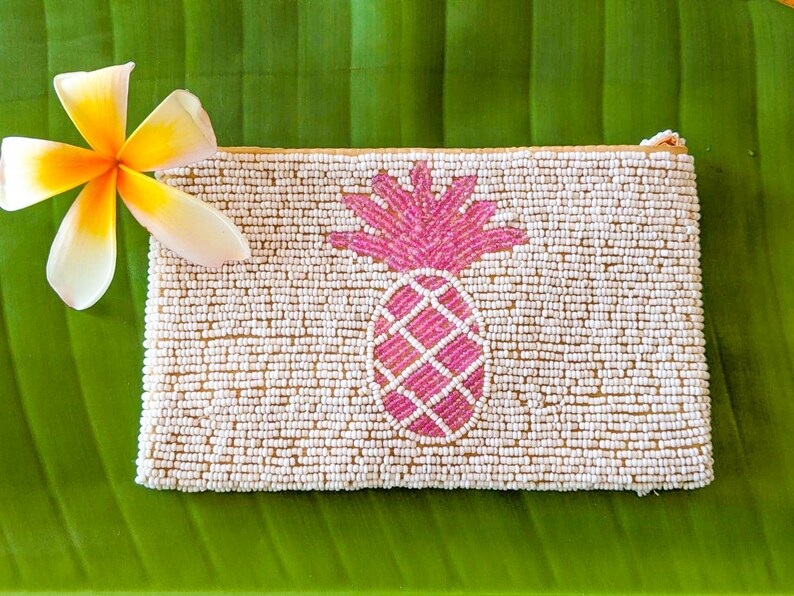 Summer Purse Hand Beaded Coin Purse Hawaii Purse Kids Birthday Gift Ideas Gift For Her