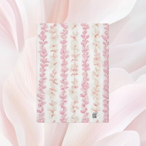Hawaiian Flower Lei Journal, Soft Pink Floral Hardcover Notebook, 150 Lined Pages, Tropical Gift for Her immagine 4