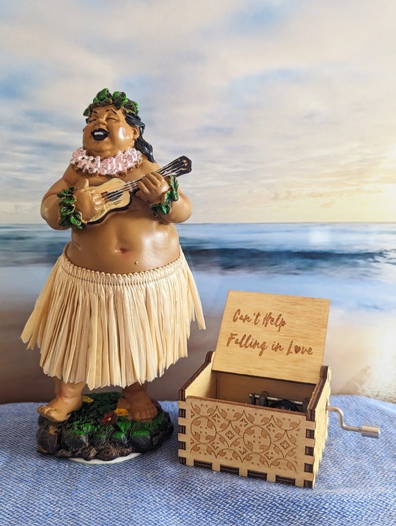 Dashboard Hula Doll Dancing Hawaiian Hula Man Music Box Christmas Gift Christmas Gift Idea Dashboard Doll Dashboard Decoration Etsy