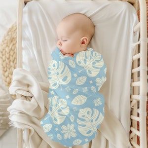 Hawaiian Baby Blanket, Hawaiian Print, Cute Baby Swaddle, Newborn Baby Gift, Tropical Baby Blanket, Swaddle Blanket, New Baby, New Mum Gift