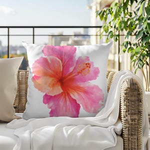 Hibiscus Hawaiian Cushion Covers, Throw Cushion- Decorative Pillow- Home Decor, Housewarming Gift Idea, Coastal Decor, Tropical Pillows