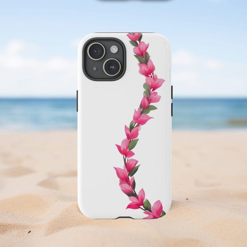 Telefoonhoesje: Hawaiian Flower Lei-ontwerp (glanzende of matte afwerking) afbeelding 7