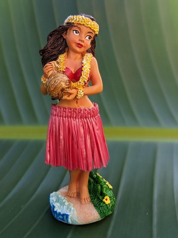 2 Poupées Danseuses Hawaïennes Pour Tableau De Bord – Décoration Voiture Ou Bureau Amusante