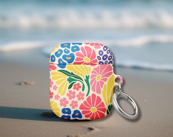 Floral AirPod Case, AirPods Pro With Keychain, Gift For Her, AirPods Gen1, AirPods Gen2, AirPods Gen3, AirPods Pro Gen1, AirPods Pro Gen2