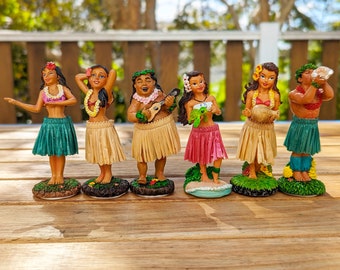 Vintage hawaiianische männliche Hula Tanzpuppe Dashboard Figur Hawaii  Souvenir - .de