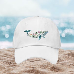 Sea Turtle Hat: Ocean-inspired Embroidered Cap (adjustable  display picture 3