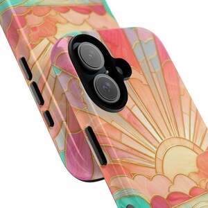 Sunset Beach Phone Case: Island Vibes in Stained Glass (Matte or Glossy) image 4