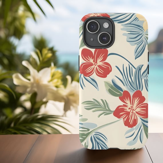 Tough Cases - Vintage Hawaiian Tropical Phone Case for