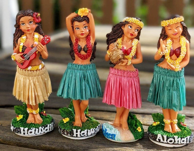 HANG LOOSE - hawaii hawaii wackel hula mädchen girl wackelfigur wackelpuppe  wackeldackel dashboard figur auto armaturenbrett