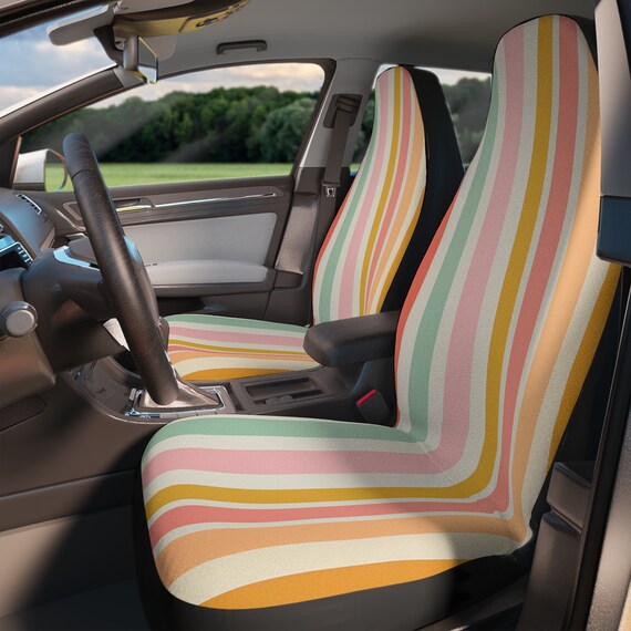 Boho Car Seat Cover Rainbow Colourful Bucket Seat Covers for Cars and Vans Van Life Campervan Decor First Car Gift Gift for Her Etsy UK