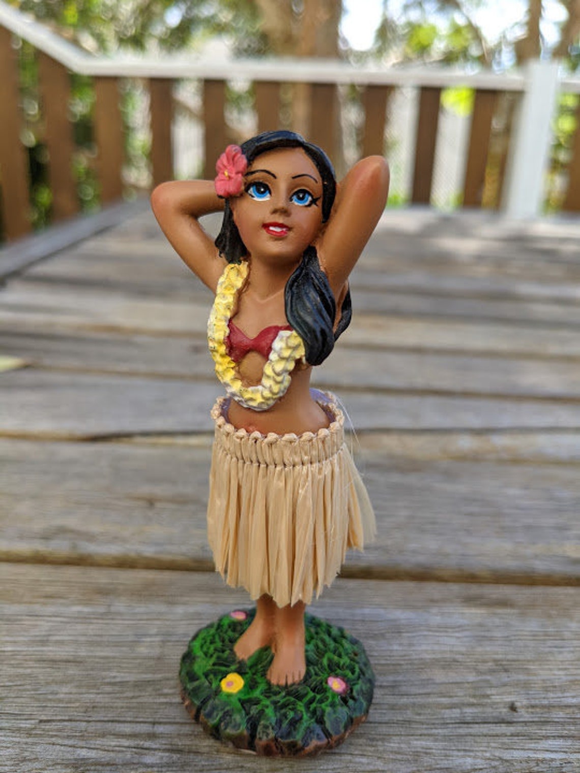 Dashboard Hula Doll Van Life Dancing Hawaiian Hula Girl Etsy