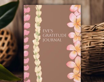 Dankbarkeitstagebuch: Hawaiische Blume Lei Cover (personalisiert, gefüttert)