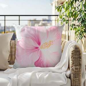 Hibiscus Hawaiian Cushion Covers, Throw Cushion- Decorative Pillow- Home Decor, Housewarming Gift Idea, Coastal Decor, Floral Tropical