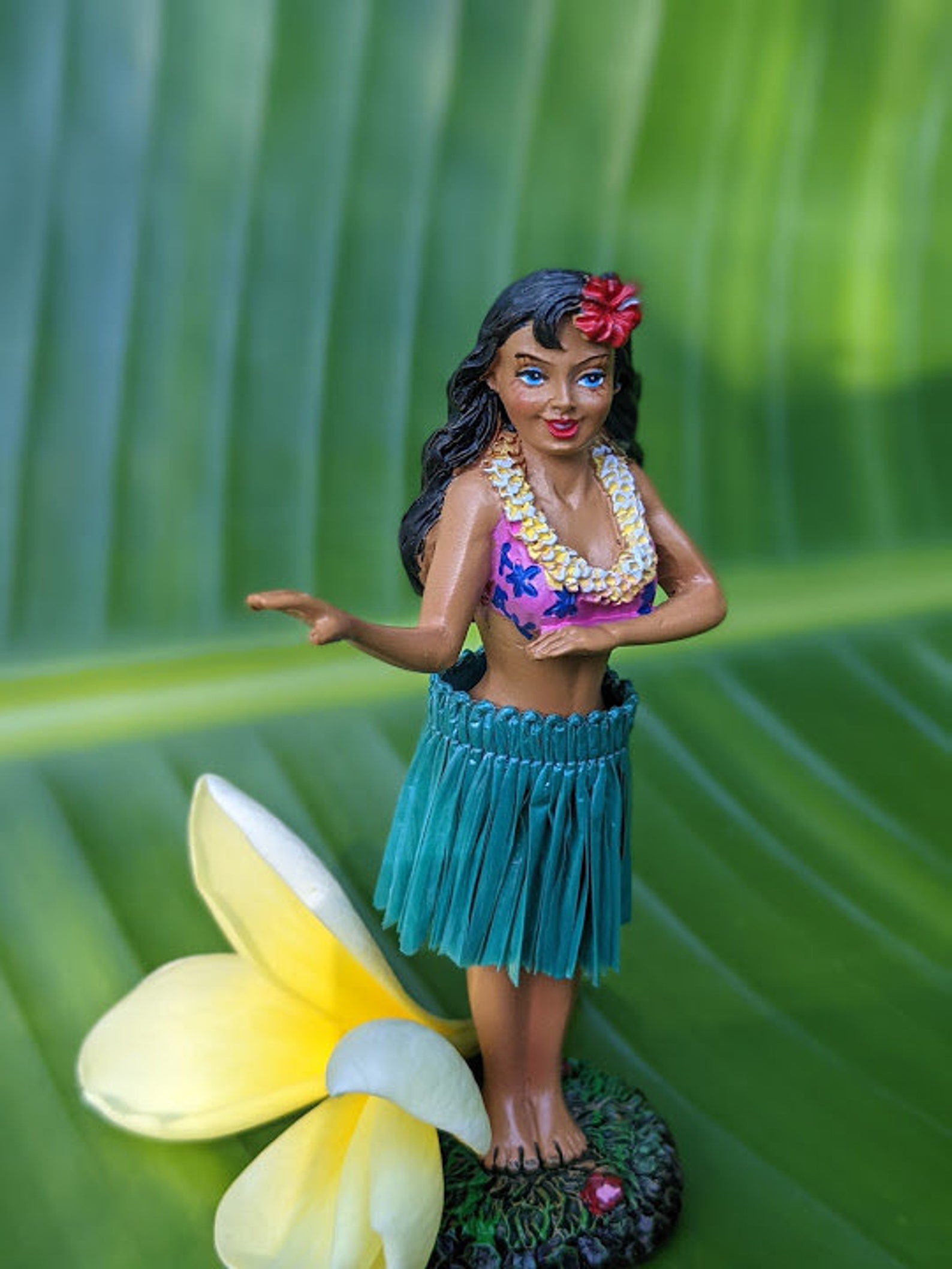 Dashboard Hula Doll Van Life Dancing Hawaiian Hula Girl Etsy