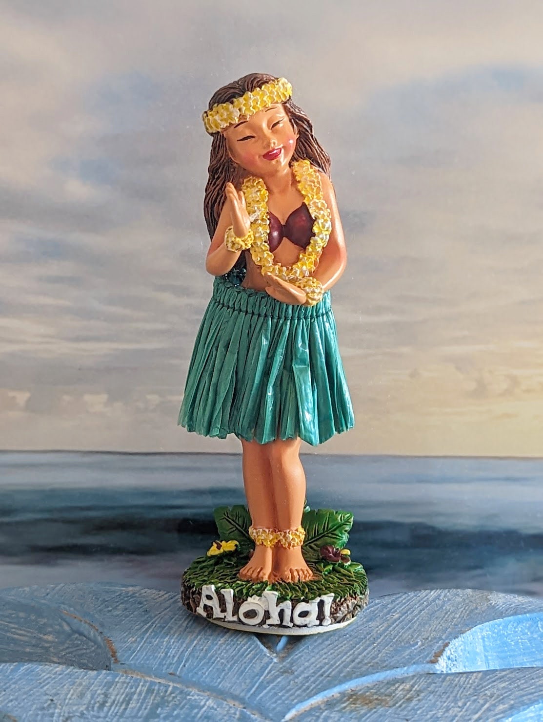 HANG LOOSE - hawaii wackel hula mädchen girl wackelfigur wackelpuppe  wackeldackel dashboard figur auto armaturenbrett