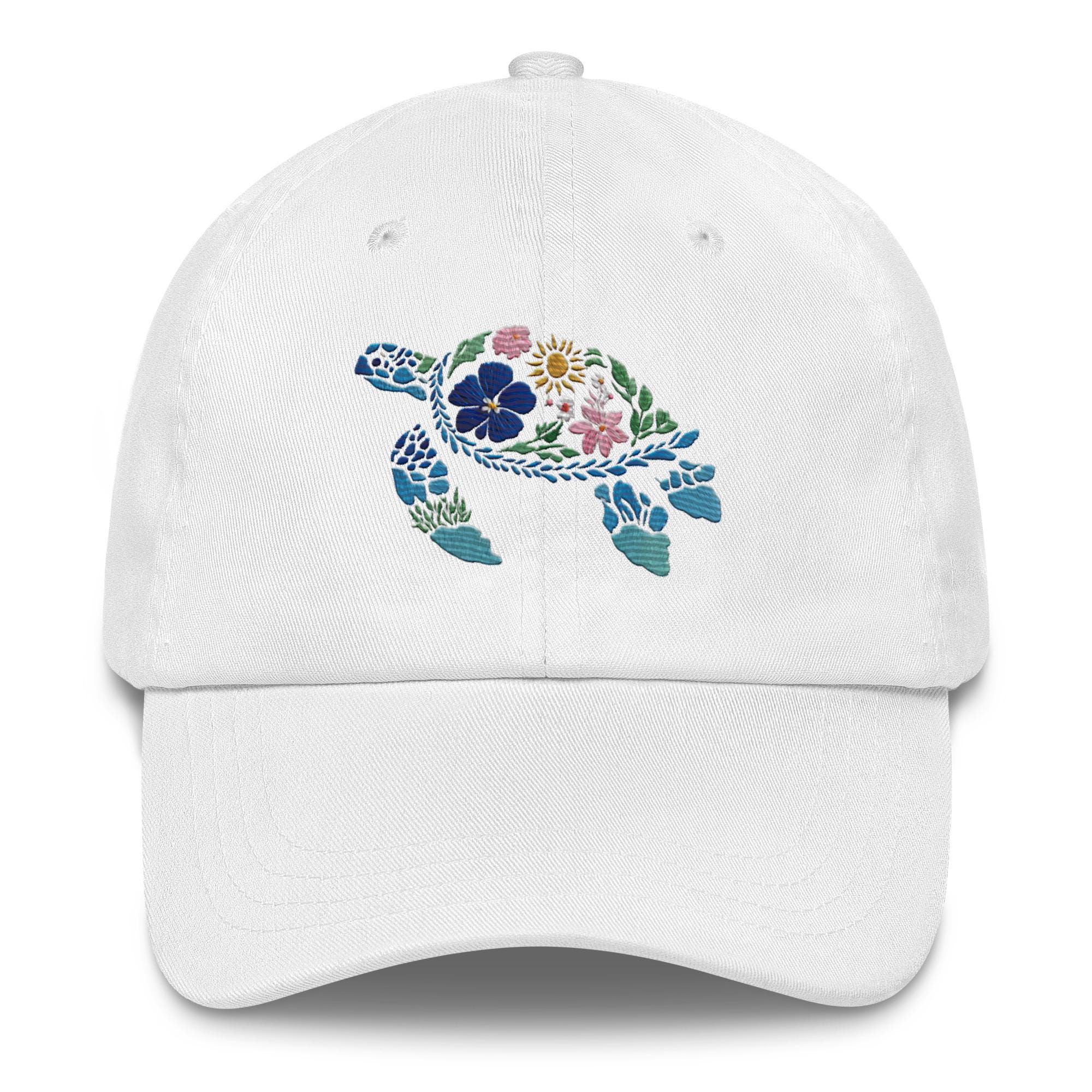 Sea Turtle Hat: Ocean-inspired Embroidered Cap (adjustable  display picture 2