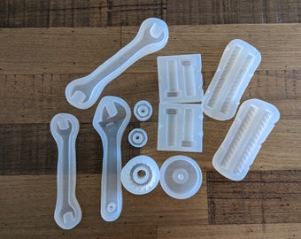 Chocolate tools: Set of silicone molds to create chocolate toolkit