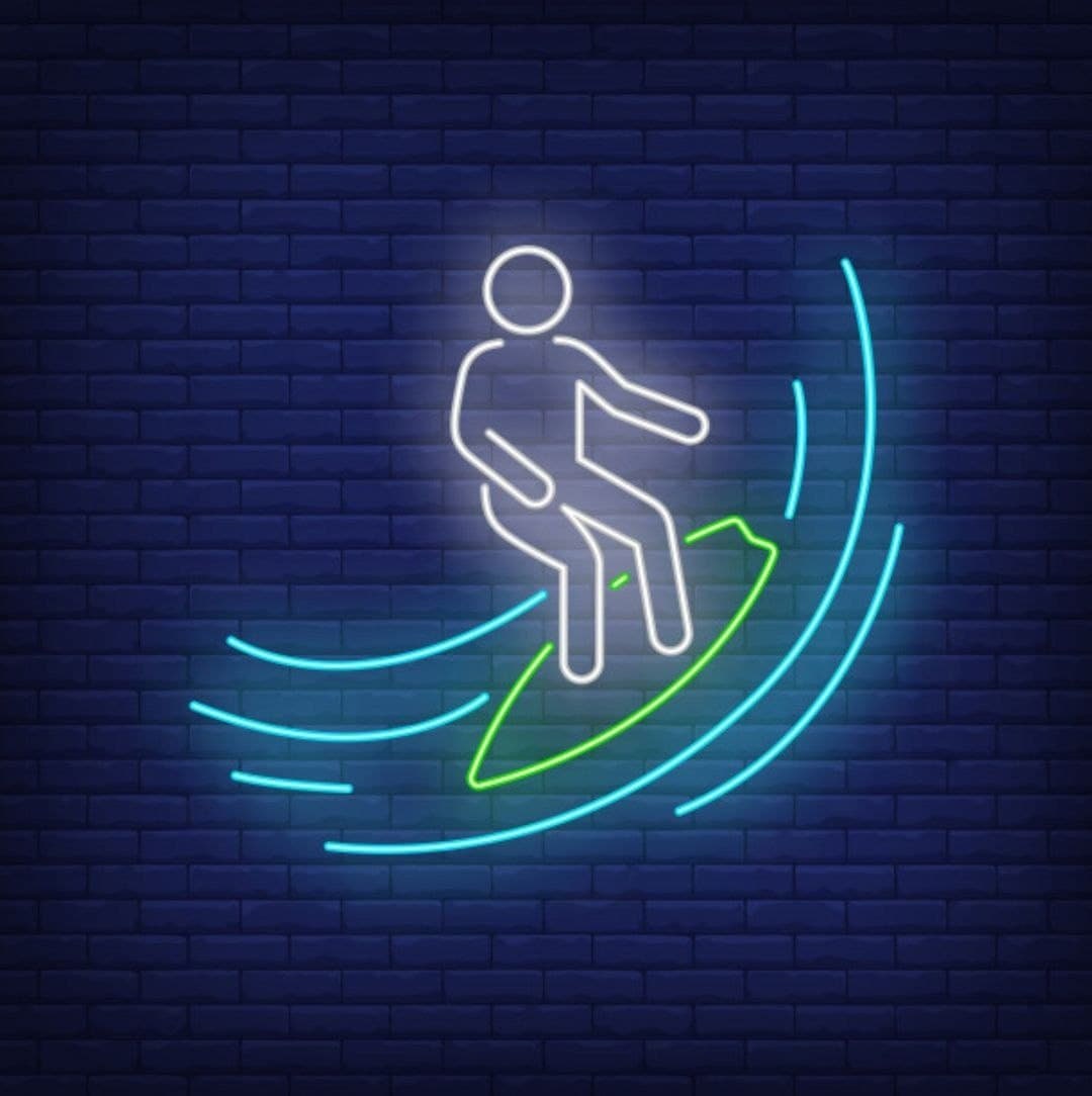 Surf Neon Sign Beach Neon Light Sign Party Led Neon Sign - Etsy UK