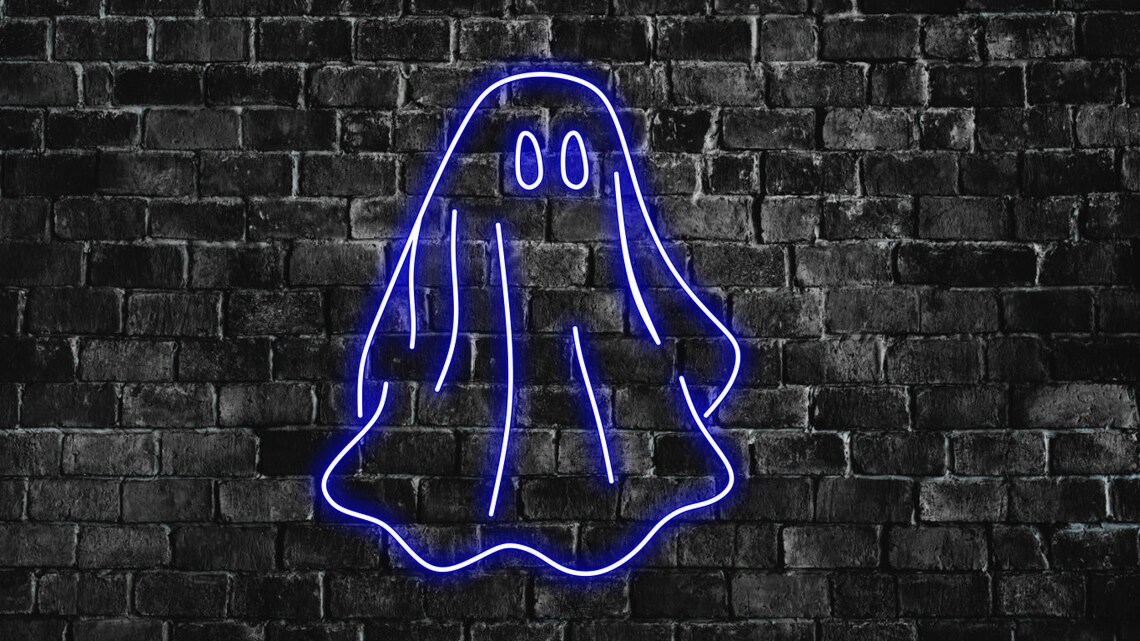 Ghost Neon Sign Ghost Neon Light Sign Ghost Led Neon Sign - Etsy Australia