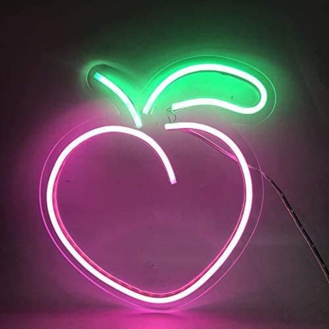 Peach Neon Sign Berry Neon Light Sign Led Neon Sign Neon - Etsy
