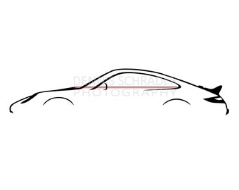 Porsche Silhouette Etsy