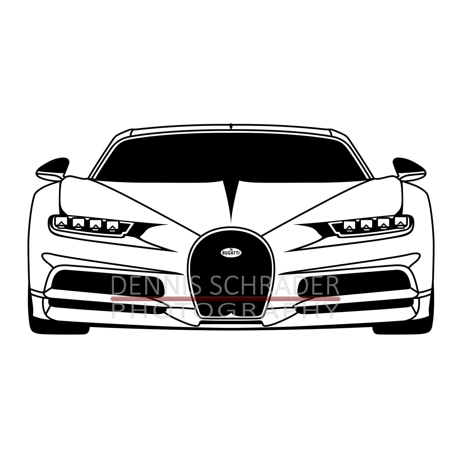 Car svg eps png jpg Bugatti Chiron svg Illustration Car eps | Etsy