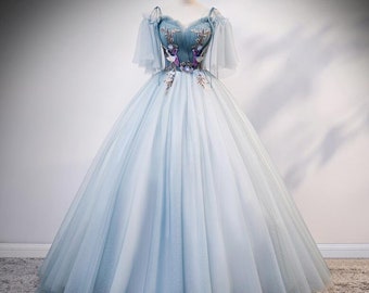 white princess prom dress