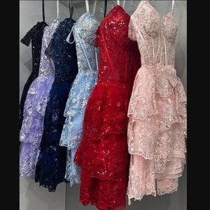 Lace Homecoming Dress Custom Made Short Prom Dress Girls Party Dress Formal Dress
