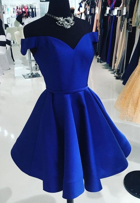 Royal Blue Homecoming Dress Short Prom Dress Evening Gown - Etsy UK