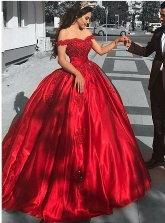 Buy Sweet 16 Dress Princess Prom Dress Ball Gown Evening Gown Online in  India - Etsy