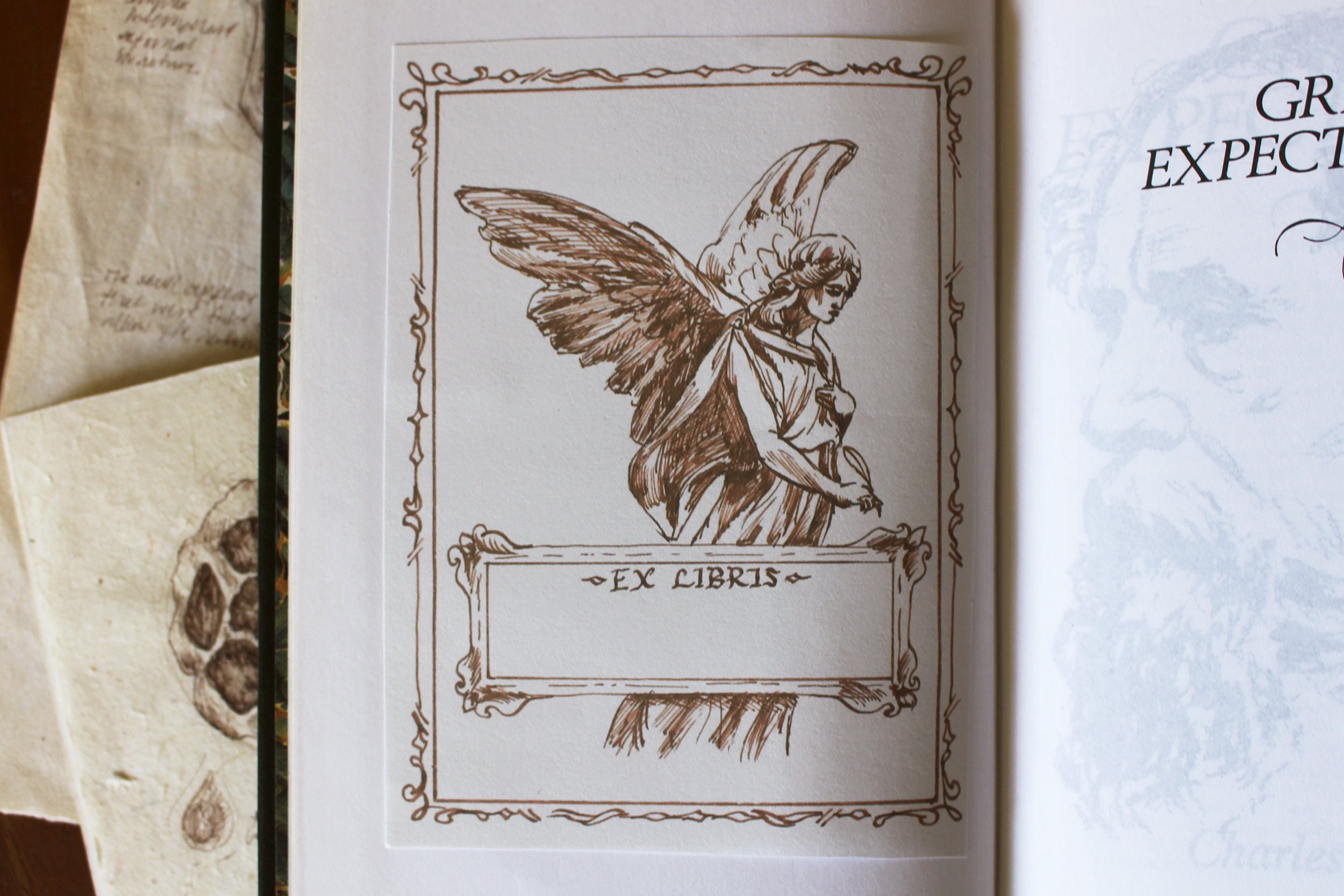 pdf bookplates dark academia vintage style etsy
