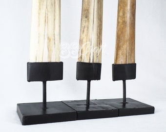 3pcs Swordfish Bill Real Marlin Bone Carved Bundle Plain Model Engraved Indonesian Art Balinese Bone Gift Sculpture Artwork