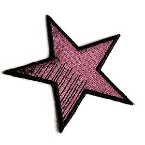 Embroidered Star Family Birthmark Iron-on Patch