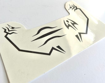 Temporary Tattoos Black Angled Lines