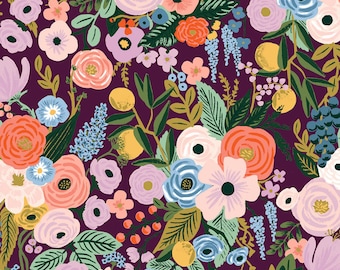 Cotton scrub cap - Rifle Paper Co Orchard Garden Party