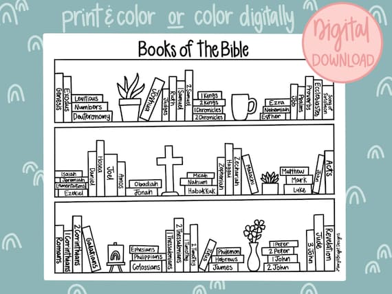 Books of the Bible DIGITAL Print Digital Download - Etsy