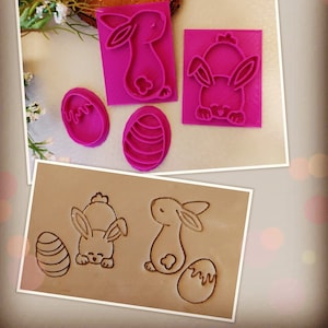 Tonstempel Keramikstempel Set Ostern 4