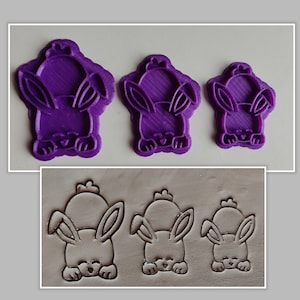 Tonstempel Keramikstempel Hasenset 2