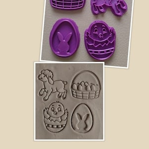 Tonstempel Keramikstempel Set Ostern 5