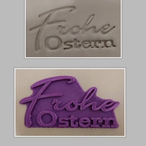 Tonstempel Keramikstempel Schrift Frohe Ostern