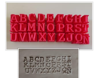 Tonstempel Keramikstempel Set Großes ABC