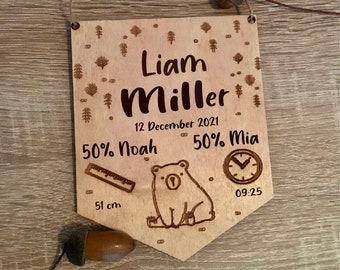 Custom Name Sign,  Nursery Decor, Wood Name Sign,  Newborn Gift, Personolized Wooden Sign.
