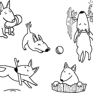 Bullterrier SVG, Bullterrier Hund, geschichtete Schnittdatei, Schneidedatei, Tiervektor, Haustier Clipart, Silhouette Cricut, T-Shirt Vinyl, Aufkleber