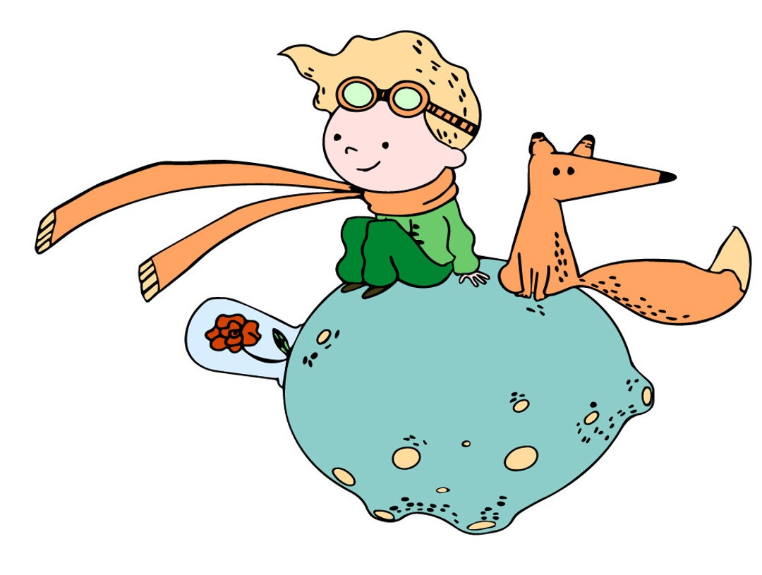 The Little Prince and Fox, the Little Prince Poster Svg, the Little ...