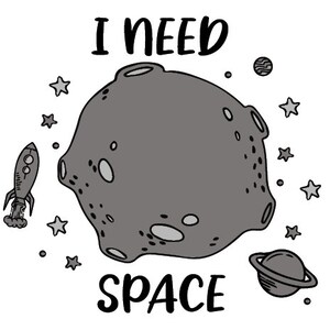 I need space, Planet, Wall decor, Space Nursery decor, Space Sign svg, Moon Svg, Silhouette, Cut File For Vinyl, Decal, Cricut,